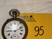 Lot 95 - zakhorloge victoria, inscriptie 'louis bickel ledeberg' - afbeelding 2 van  5