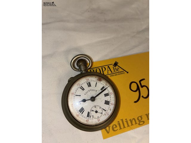 Lot 95 - zakhorloge victoria, inscriptie 'louis bickel ledeberg' - afbeelding 3 van  5