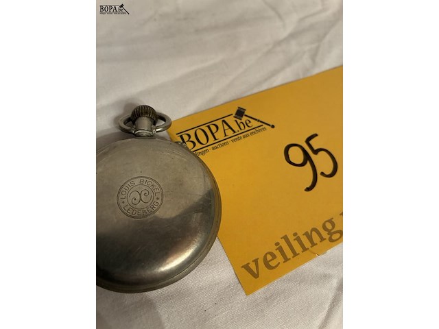Lot 95 - zakhorloge victoria, inscriptie 'louis bickel ledeberg' - afbeelding 5 van  5
