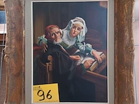 Lot 96 - schilderij man en vrouw - afbeelding 1 van  7
