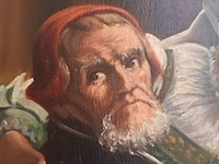 Lot 96 - schilderij man en vrouw - afbeelding 3 van  7