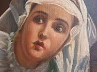Lot 96 - schilderij man en vrouw - afbeelding 4 van  7