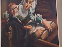 Lot 96 - schilderij man en vrouw - afbeelding 5 van  7
