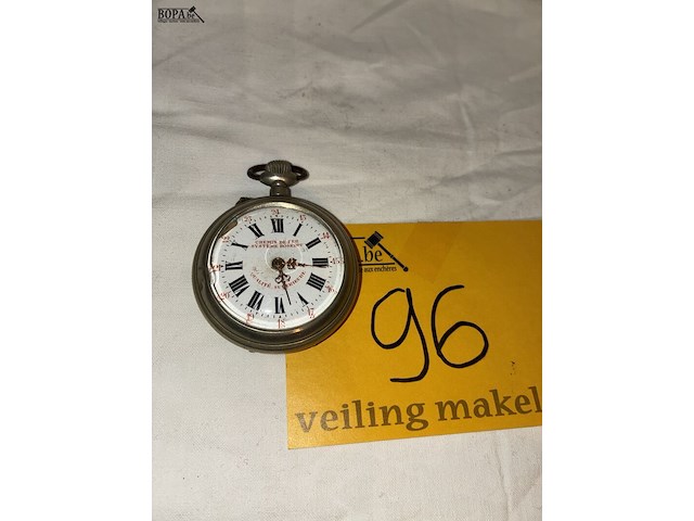 Lot 96 - zakhorloge chemin de fer systeme roskopf - afbeelding 2 van  5