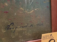 Lot 97 - schilderij honden - afbeelding 2 van  3