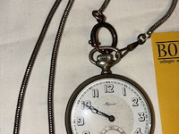 Lot 97 - zakhorloge alpina met ketting - afbeelding 2 van  4