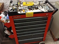 Lot 973 - werk trolley met inhoud - afbeelding 1 van  4