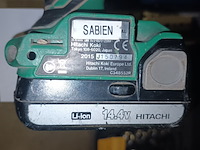 Lot 98 - accu boormachine hitachi - afbeelding 2 van  5
