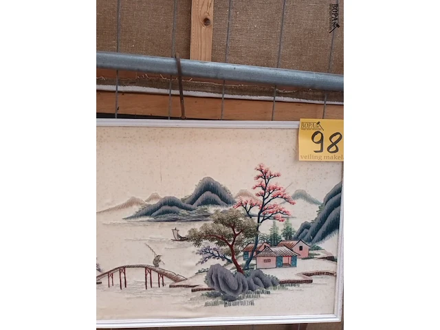 Lot 98 - chinese kader - afbeelding 4 van  4