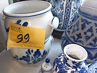 Lot 99 - keramiek blauw/wit. 12 stuks - afbeelding 3 van  6