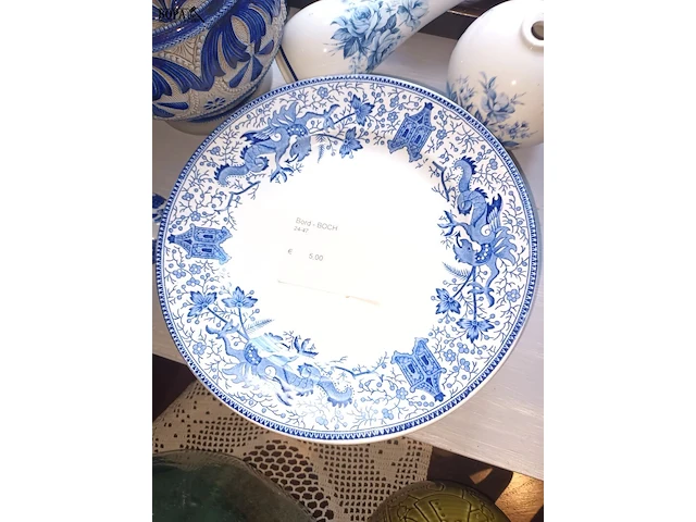 Lot 99 - keramiek blauw/wit. 12 stuks - afbeelding 5 van  6