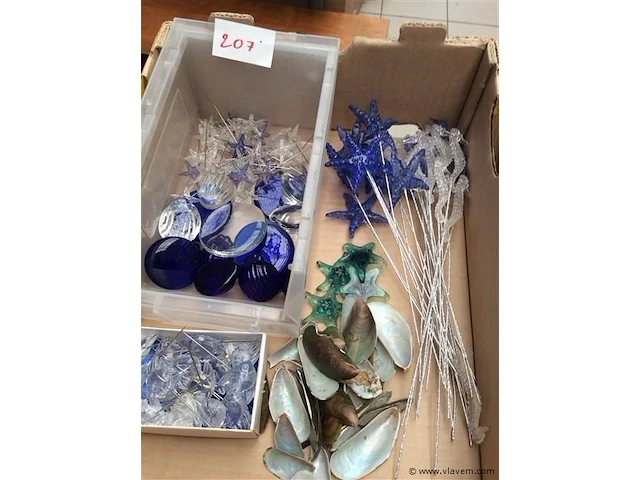 Lot allerlei decoratiemateriaal zee - afbeelding 3 van  3
