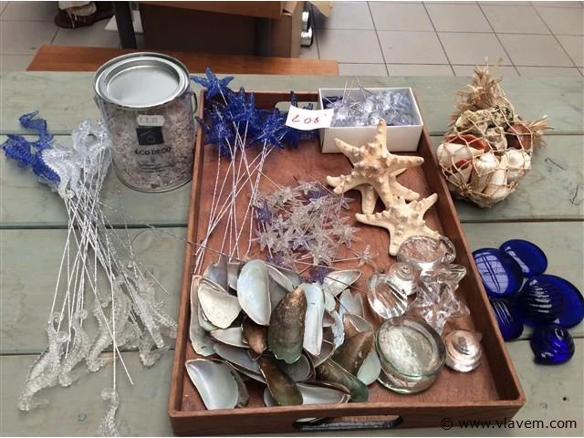 Lot allerlei decoratiemateriaal zee - afbeelding 1 van  4