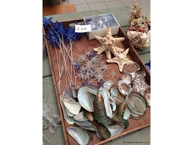 Lot allerlei decoratiemateriaal zee - afbeelding 3 van  4