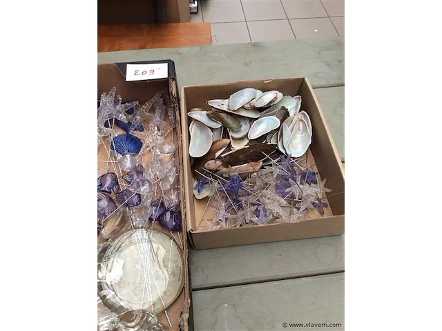 Lot allerlei decoratiemateriaal zee - afbeelding 3 van  3