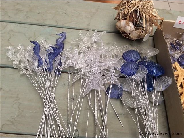 Lot allerlei decoratiemateriaal zee - afbeelding 2 van  3