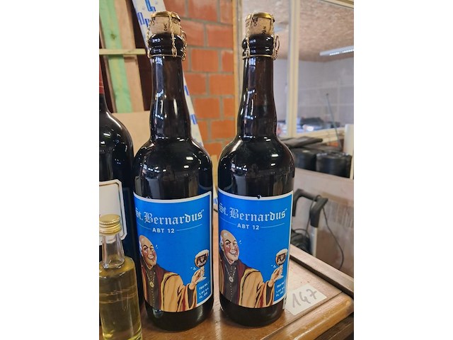 Lot bier,wijn en brandy - afbeelding 4 van  7