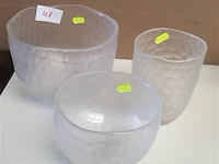 Lot bowls glaspasta 3stuks - afbeelding 1 van  2