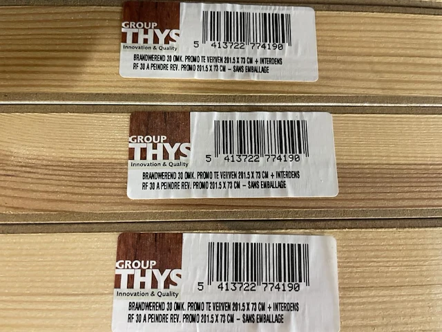 Lot branddeuren rf30 (15 stuks) - afbeelding 7 van  8