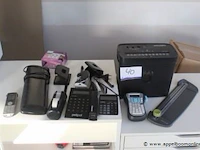 Lot bureau artikelen wo. labelprinter, papiersnipperaar - afbeelding 1 van  3