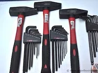 Lot div handgereedschappen holex wo hamers, tangen, sets inbussleutels, enz - afbeelding 2 van  3