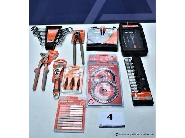 Lot div handgereedschappen werckmann wo tangen, bitsets, set sleutels, enz - afbeelding 1 van  3