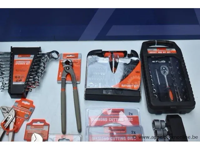 Lot div handgereedschappen werckmann wo tangen, bitsets, set sleutels, enz - afbeelding 2 van  3