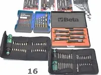 Lot div handgereedschappen, wo bitsets, sleutels - afbeelding 1 van  4