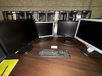 Lot div pc schermen + toetsenbord