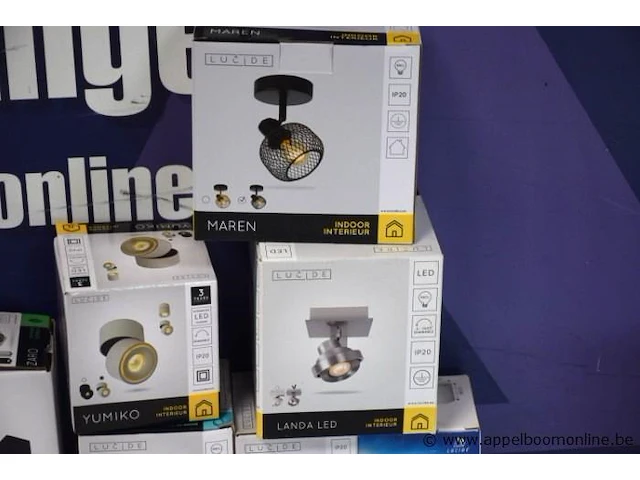 Lot div plafondspots lucide wo zaro, bodi, plus 5 ronde inbouwspots fandl 10080 - afbeelding 2 van  4
