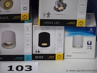 Lot div plafondspots lucide wo zaro, bodi, plus 5 ronde inbouwspots fandl 10080 - afbeelding 3 van  4