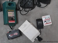 Lot diverse batterijen/opladers wo. bosch, makita, hitachi - afbeelding 4 van  4