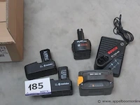 Lot diverse batterijen/opladers wo. metabo, bosch, stiga - afbeelding 1 van  4