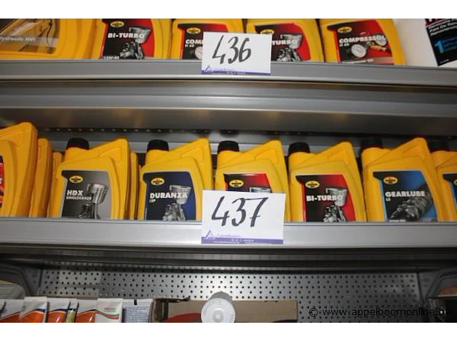 Lot diverse bidons motorolies wo. kroon oil - afbeelding 1 van  1