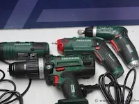 Lot diverse gereedschappen parkside, wo boorhamer, accu boormachine zonder accu, borenset, fijnboorslijpmachine, enz, werking niet gekend - afbeelding 2 van  4