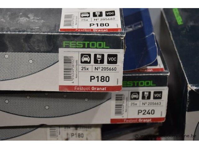 Lot diverse schuurbladen wo. festool - afbeelding 2 van  4