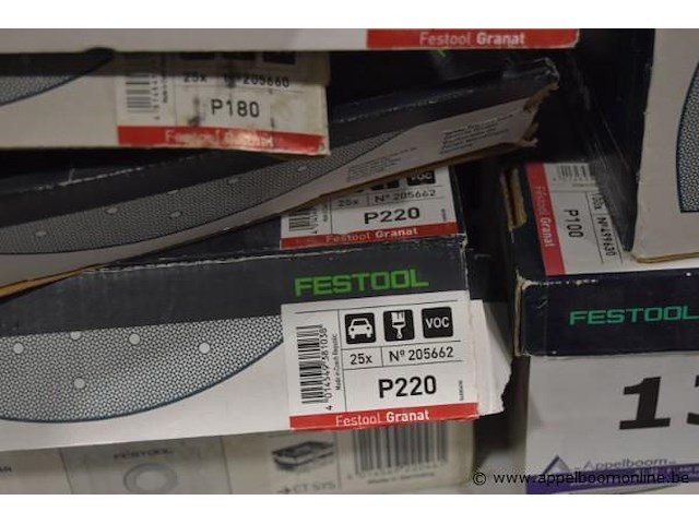 Lot diverse schuurbladen wo. festool - afbeelding 3 van  4