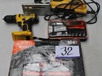 Lot diverse wo 2 bitsets zn 2 handgereedschappen powerplus - afbeelding 1 van  3