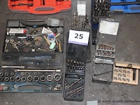 Lot diverse wo. boorsets, dopsleutelset - afbeelding 1 van  3