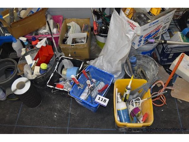 Lot diverse wo. schildertoebehoren - afbeelding 1 van  2