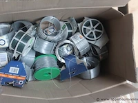 Lot diverse wo. stalen ketting, beugels, staaldraad, enz - afbeelding 3 van  3