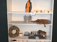 Lot diversen wo zakken houtskool briketten fire up, kaarsen spaas, div decoratieve voorwerpen