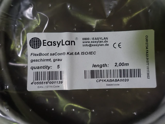 Lot easylan cat 6a - afbeelding 2 van  4