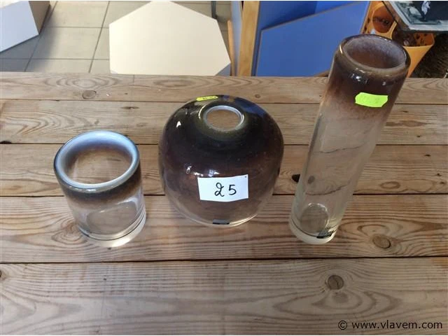 Lot gekleurd glas 3stuks - afbeelding 1 van  2