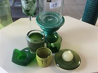 Lot gekleurd glas 7stuks - afbeelding 1 van  1