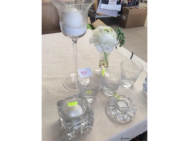 Lot glazen items - afbeelding 2 van  4