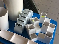 Lot gleiswerk wit oa grote vaas - afbeelding 3 van  4