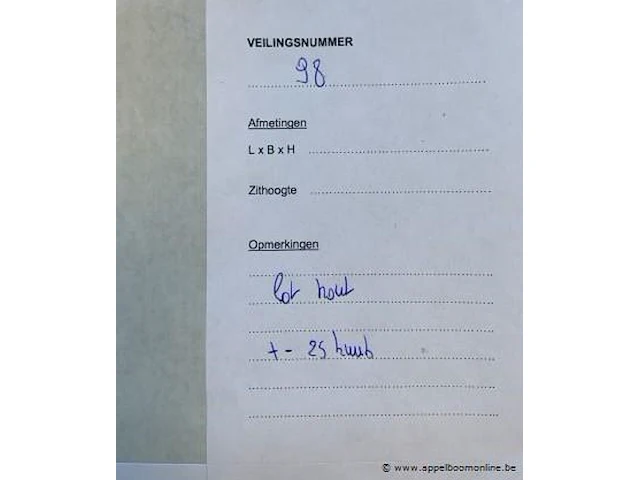 Lot hout, +/- 25 kuub - afbeelding 3 van  3