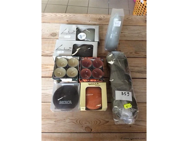 Lot kaarsen divers - afbeelding 1 van  2