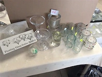Lot kaarsenhouders glas - afbeelding 1 van  3